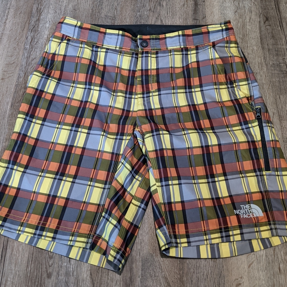 The North Face board shorts, plaid, 32 waist